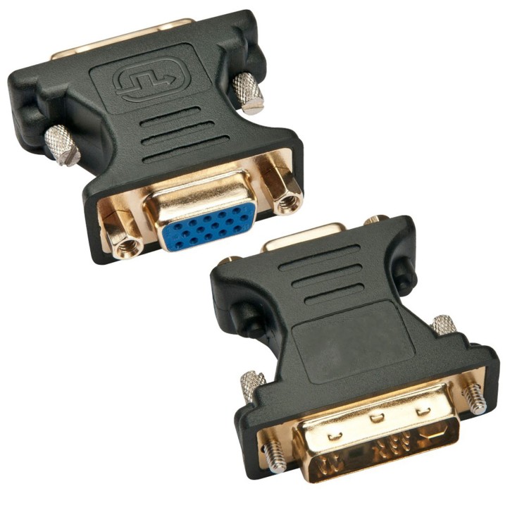 DVI-8600T Techly Adattatore Video da DVI-A (12+5) Maschio a VGA Femmina DVI-8600T