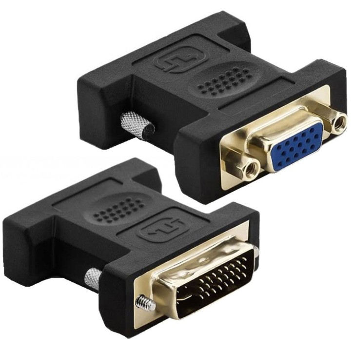 DVI-8700T Techly Adattatore Video da DVI-I (24+5) Maschio a VGA Femmina DVI-8700T