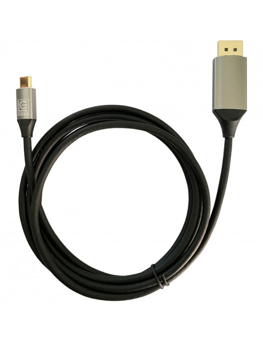 LC-C-C-DP-2M LC-Power Cavo Video USB Type-C Display Port 1.2 2 metri LC-C-C-DP-2M