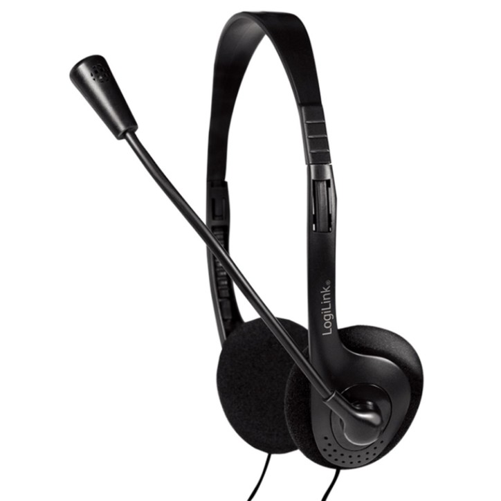 SB-HP5L LogiLink SB-HP5L Cuffie Headset Stereo con Microfono