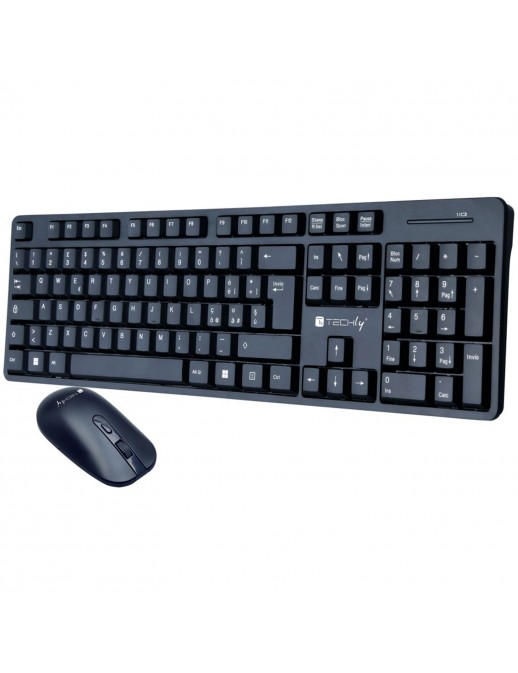 ICTWC003 Kit Tastiera Mouse Wireless Techly ICTWC003