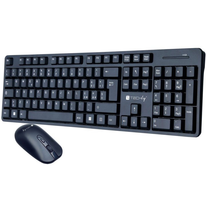 ICTWC003 Kit Tastiera Mouse Wireless Techly ICTWC003