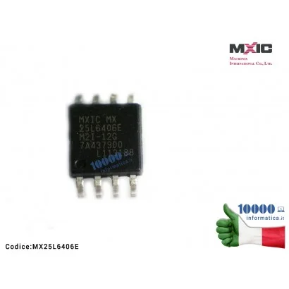 MX25L6406E IC Chip MACRONIX MXIC MX MX25L6406E MX25L6406EM2I M2I-12G 64M-Bit CMOS SERIAL SPI FLASH SOP8 SOIC 8