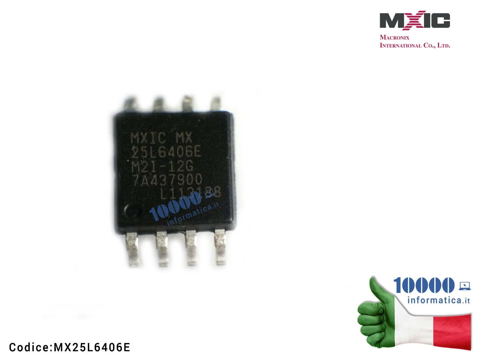 MX25L6406E IC Chip MACRONIX MXIC MX MX25L6406E MX25L6406EM2I M2I-12G 64M-Bit CMOS SERIAL SPI FLASH SOP8 SOIC 8