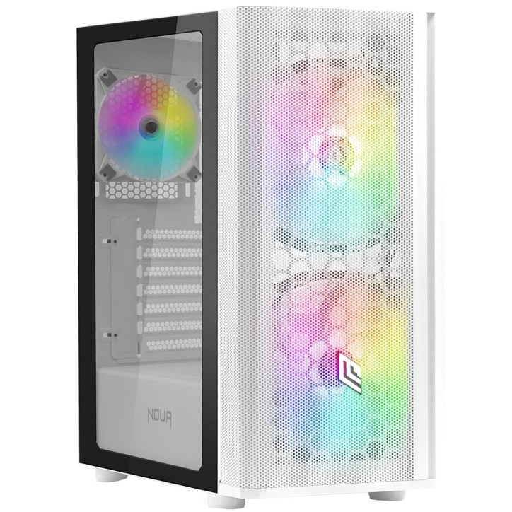 Noua Orizon M111 Bianco Case ATX Gaming ARGB