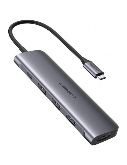 UGREEN Hub USB Type-C, 5 in 1, HDMI, 3 x USB 3.2 Gen1, PD 100W 50209