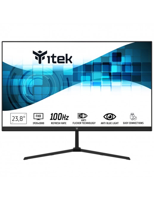ITMF24I105FHD ITEK Monitor GWF 23.8" (24") Full HD, VA, 100Hz, 16:9, 5ms, HDMI, VGA, Speaker, LBL, Slim, Frameless