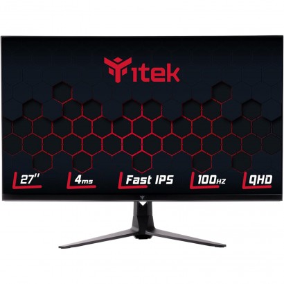 ITEK Monitor GGF 27", 2K WQHD 2560x1440, IPS, 100Hz, 16:9, 4ms OD, 2 x HDMI, DP, Speaker, HDR, G-...