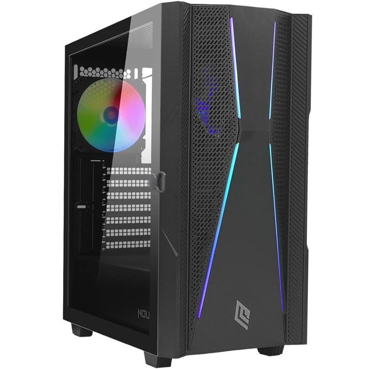 Noua Diamond C101 Case ATX Gaming 1 Ventola A-RGB + Strip LED