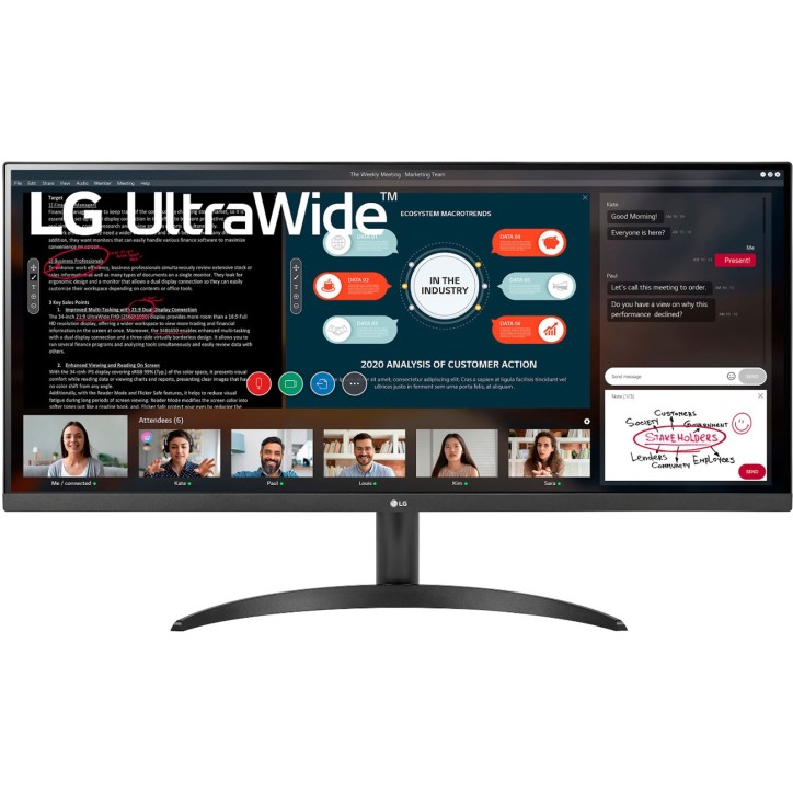 LG 34WP500-B Monitor UltraWide 34" 21:9 Full HD IPS 75 Hz LG 34WP500-B Monitor UltraWide 34" 21:9 Full HD IPS 75 Hz