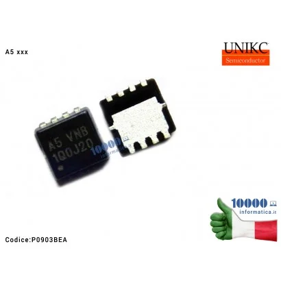 IC Chip UNIKC Mosfet P0903 P0903B P0903BE P0903BEA (A5 GND) (A5 GNC) (A5 PNB) (A5 VNB) (A5 VN8) (A5 GNE) (A5 VNA) (A5 XXX) QFN-8