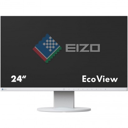 Monitor 24" 16:9 EIZO FlexScan EV2450 Full HD IPS VGA HDMI DP Speaker Bianco (Ricondizionato Grado A)