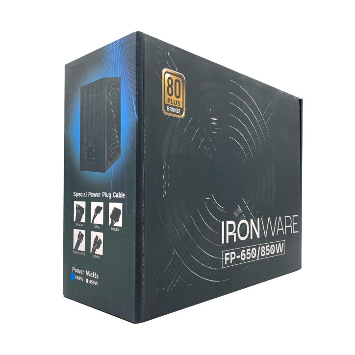 Ironware FP-650W Alimentatore ATX 650W 80 Plus Bronze