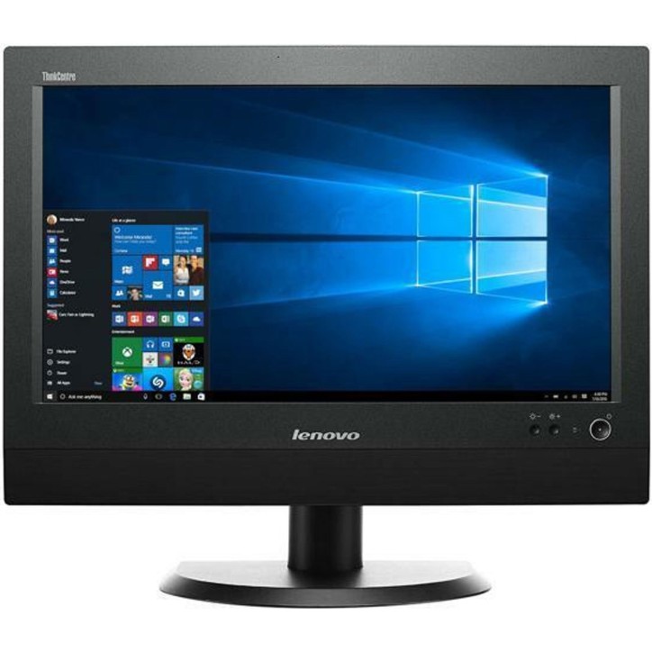 PC Computer All-In-One Ricondizionato Lenovo M72Z 20" Intel i5-3470S Ram 8GB SSD 240GB No Webcam Grado B