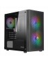 CS0322PW-R27K537 Nuwo Blitz R27 Case Micro-ATX Nero 3 Ventole RGB Rainbow