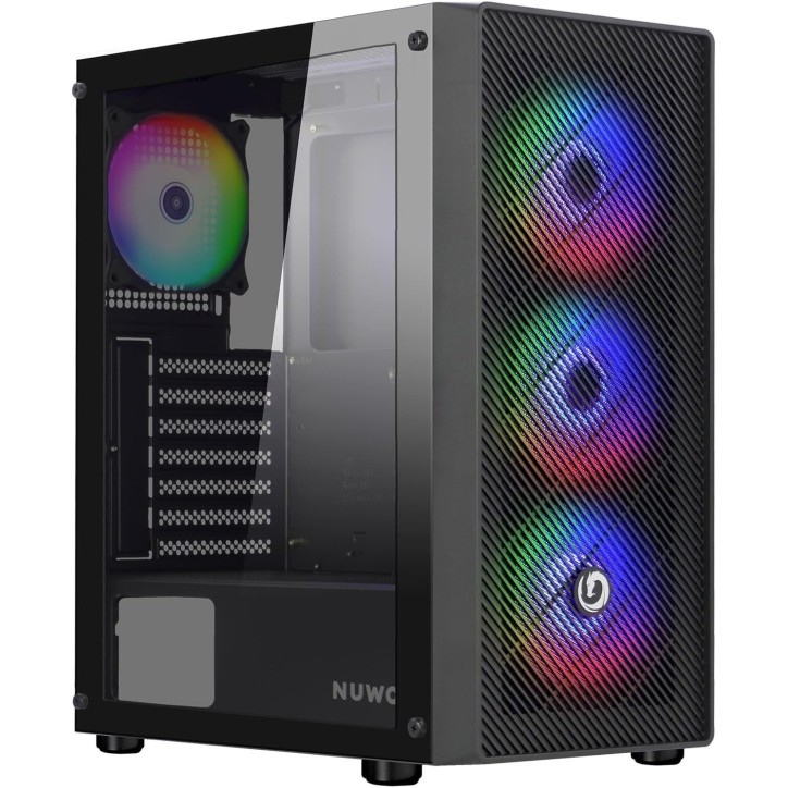 Nuwo Rodan R603 Case ATX Nero 4 Ventole A-RGB Nuwo Rodan R603 Case ATX Nero 4 Ventole A-RGB