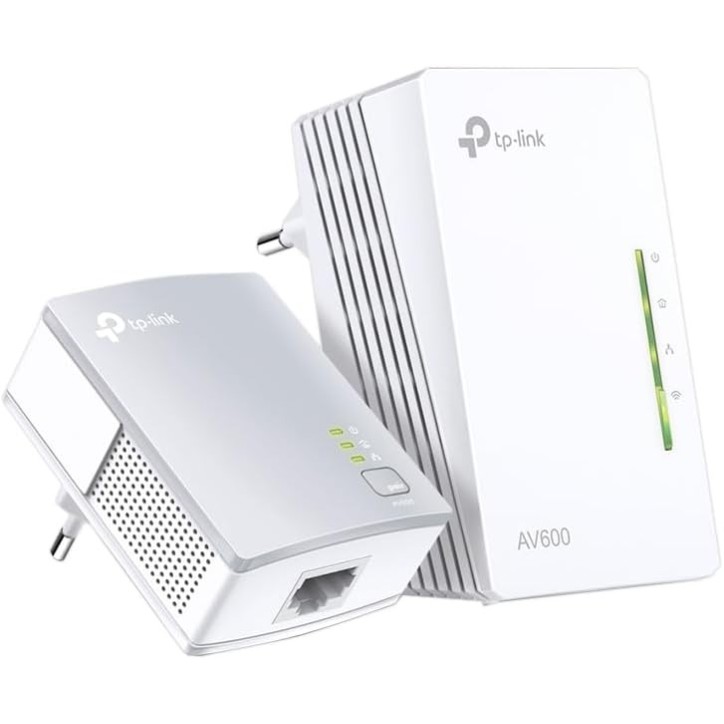 Kit Powerline TP-Link TL-WPA4220KIT AV600 Ethernet + Wi-Fi 300Mbps Kit Powerline TP-Link TL-WPA4220KIT AV600 Ethernet + Wi-Fi 300Mbps