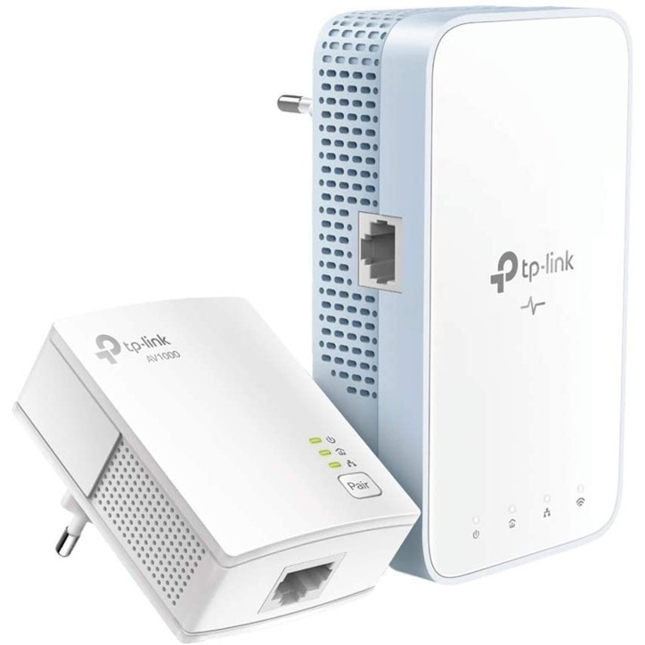 Kit Powerline TP-Link TL-WPA7517KIT AV1000 Ethernet 1 Gigabit + Wi-Fi 750Mbps