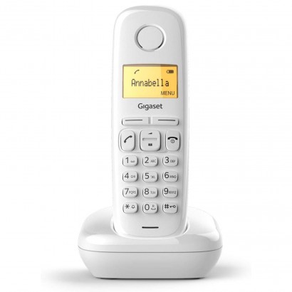 Gigaset Telefono Cordless A170 Con Funzione Sveglia Bianco