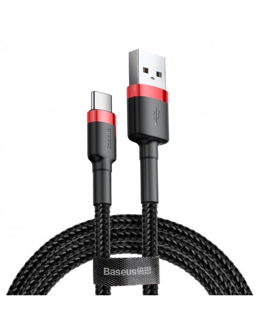 Baseus CATKLF-A91 Cavo da USB USB Type-C 3A 0.5m Rosso e Nero