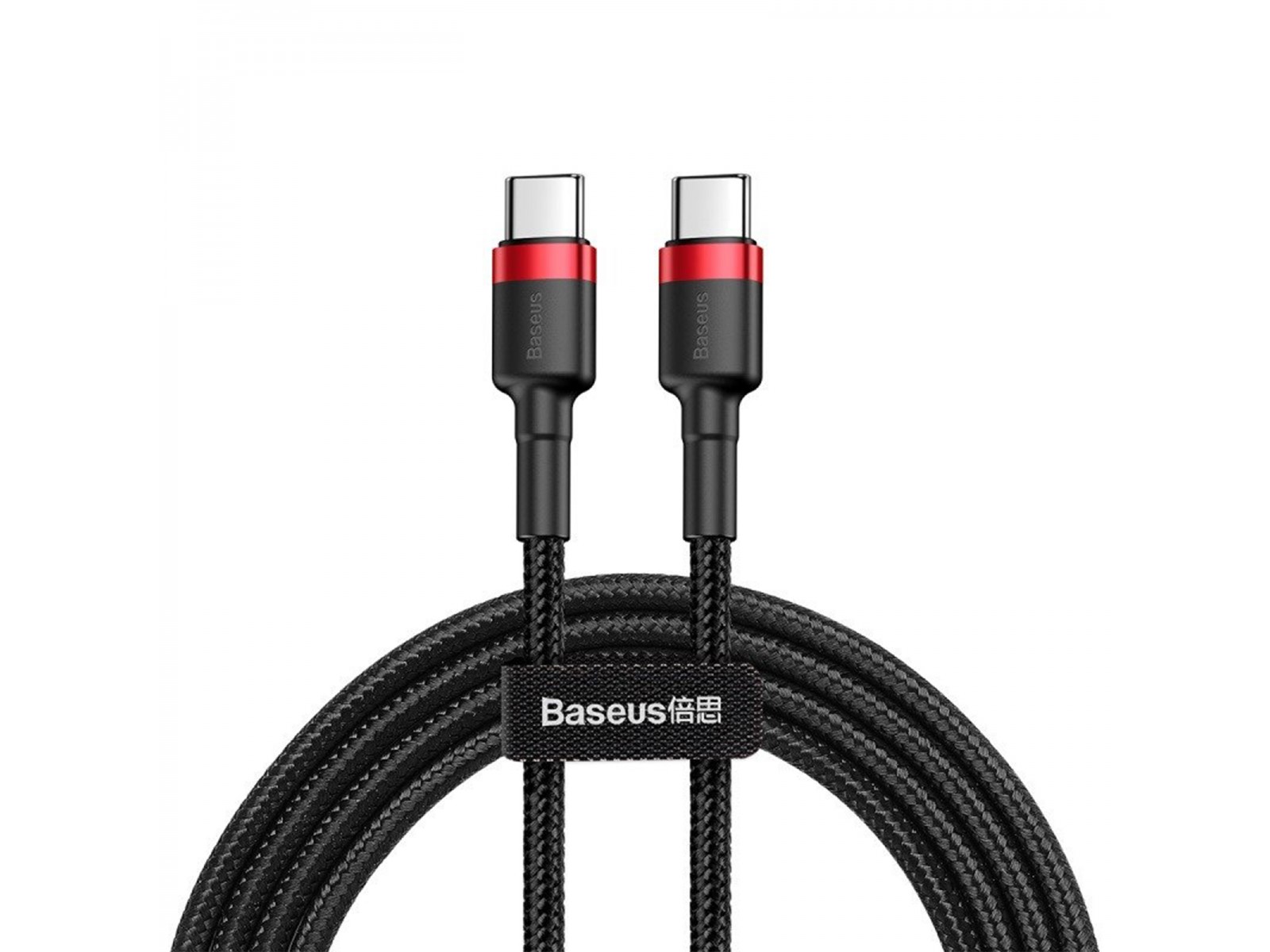 CATKLF-H91 Baseus CATKLF-H91 Cavo USB Type-C a USB Type-C Quick Charge 3.0 60W 2 Metri Rosso e Nero CATKLF-H91 Baseus CATKLF-H91 Cavo USB Type-C a USB Type-C Quick Charge 3.0 60W 2 Metri Rosso e Nero