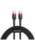 CATKLF-H91 Baseus CATKLF-H91 Cavo USB Type-C a USB Type-C Quick Charge 3.0 60W 2 Metri Rosso e Nero