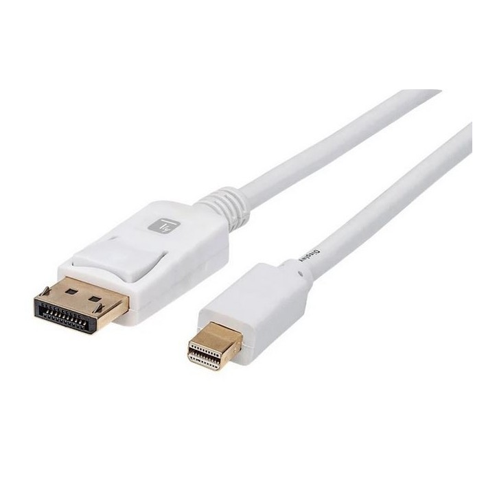 Techly Cavo Video Mini DisplayPort Maschio a DisplayPort Maschio 4K 60Hz 2m Bianco