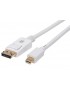 MDP-020T4K Techly Cavo Video Mini DisplayPort Maschio a DisplayPort Maschio 4K 60Hz 2m Bianco