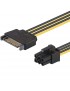 SATA-PCI-ALL Cavo Alimentazione da SATA a 6 pin PCI J&D SATA