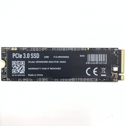 IRONWARE-SSD-NVME-1TB IRONWARE SSD 1TB M.2 PCIe NVMe 3.0 Bulked (no confezione)