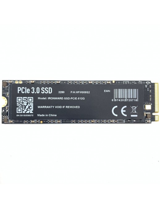 IRONWARE-SSD-NVME-512GB IRONWARE SSD 512GB M.2 PCIe NVMe 3.0 Bulked (no confezione)