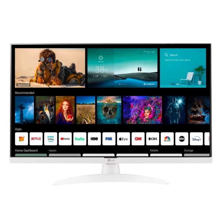 LG 27TQ615S-WZ Smart TV 27" Led Full HD 16:9 DVB-T2 WEB OS 22 - Bianco