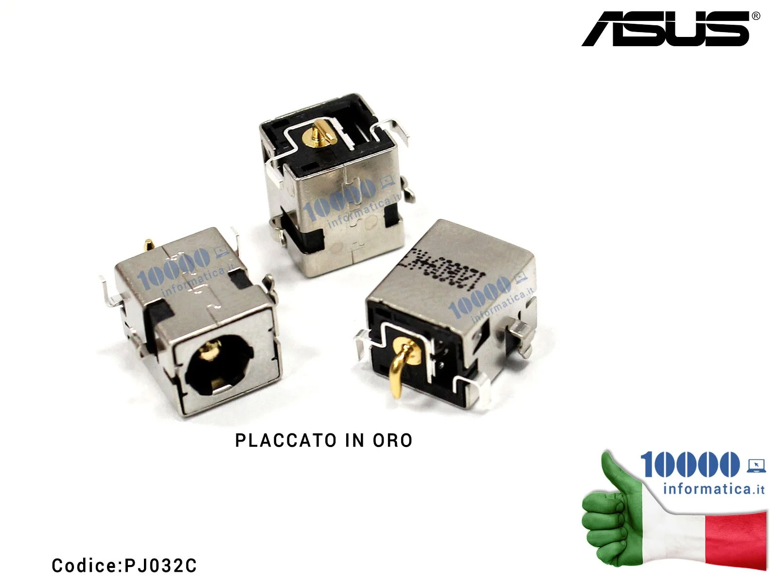PJ032C Connettore di Alimentazione DC Power Jack (GOLD) PJ032C ASUS K53 K52 K54 X54C X54L K72F K72JT K72JR K43SV K53SV [PIN G... PJ032C Connettore di Alimentazione DC Power Jack (GOLD) PJ032C ASUS K53 K52 K54 X54C X54L K72F K72JT K72JR K43SV K53SV [PIN G...
