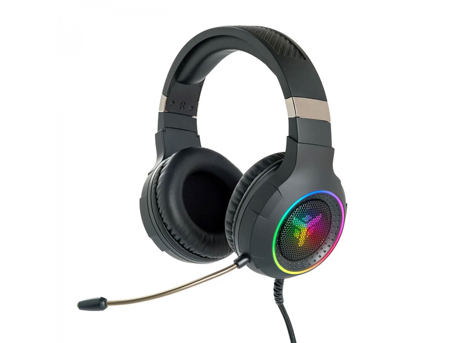 ITHGH430 ITEK Cuffie Gaming H430 - PC e Console - 7.1 Virtuale con vibro - Controllo Volume - 7 Colori LED + RGB - USB ITHGH430 ITEK Cuffie Gaming H430 - PC e Console - 7.1 Virtuale con vibro - Controllo Volume - 7 Colori LED + RGB - USB