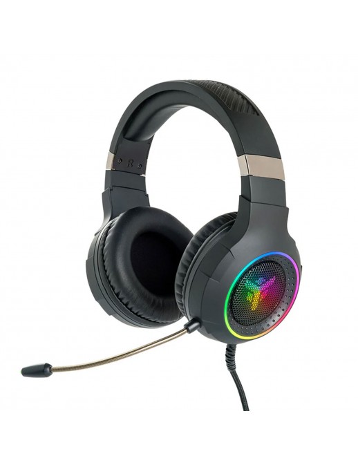 ITEK Cuffie Gaming H430 - PC e Console - 7.1 Virtuale con vibro - Controllo Volume - 7 Colori LED + RGB - USB