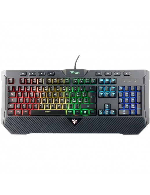 ITKGMMQ11 ITEK Tastiera Gaming USB Q11 Membrana RGB Multimediale