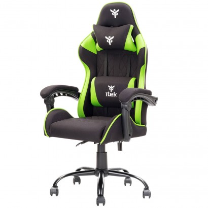 ITCGFF10BG ITCGFF10BG ITEK RHOMBUS FF10 Sedia Poltrona Da Gaming Ergonomica Schienale Reclinabile Nero/Verde Features XBT