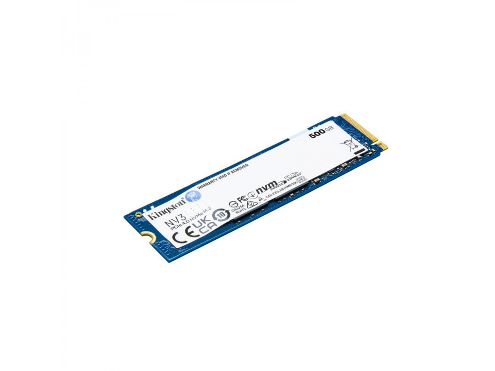 SNV3S/500G Kingston NV3 SSD 500GB M.2 NVMe PCIe Gen 4.0 SNV3S/500G Kingston NV3 SSD 500GB M.2 NVMe PCIe Gen 4.0