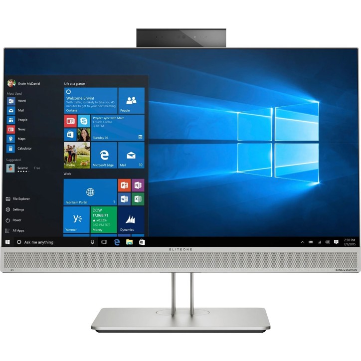 PC Computer All-In-One Ricondizionato HP EliteOne 800 G5 23.8" Intel i5-9400 Ram 16GB SSD 512GB Webcam (Grado B)