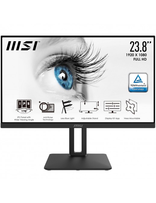 MSI Pro MP2412 Monitor 24" (23.8") 1920 x 1080 Pixel Full HD LCD Nero