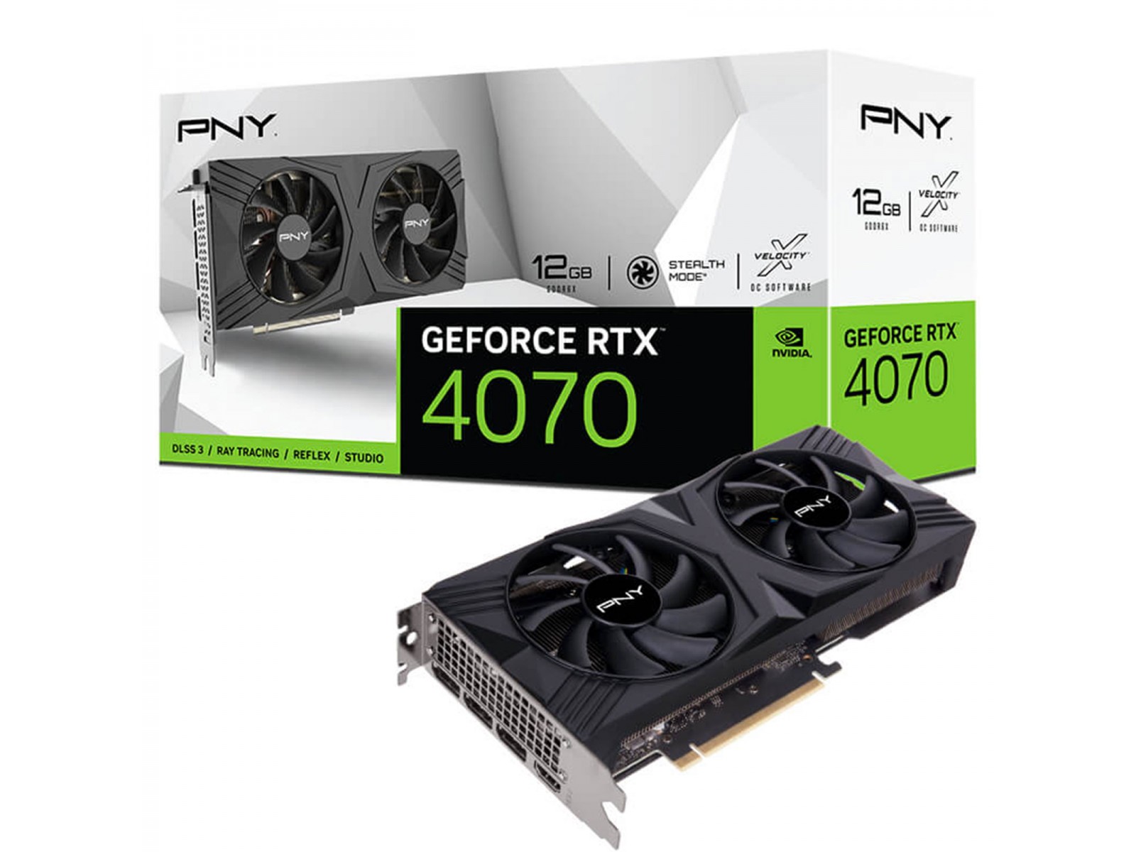 VCG407012DFXPB1 Scheda Video PNY Nvidia GeForce RTX 4070 12GB GDDR6X VERTO Dual Fan Edition DLSS 3 VCG407012DFXPB1 Scheda Video PNY Nvidia GeForce RTX 4070 12GB GDDR6X VERTO Dual Fan Edition DLSS 3