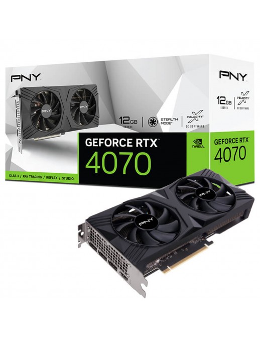 Scheda Video PNY Nvidia GeForce RTX 4070 12GB GDDR6X VERTO Dual Fan Edition DLSS 3