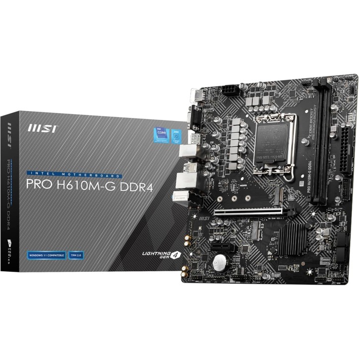 MSI-PRO-H610M-G-DDR4 MSI PRO H610M-G DDR4 Scheda Madre Socket Intel LGA 1700