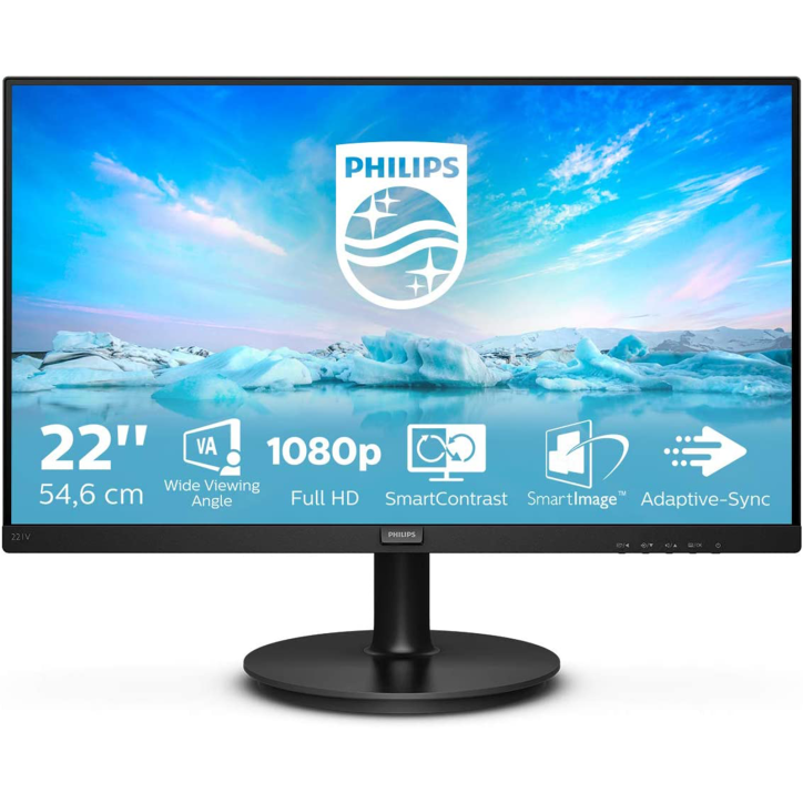 221V8/00 Monitor 21.5" (22") Philips 221V8/00 LED Full HD 16:9 VA HDMI VGA 75 Hz