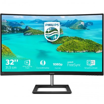 322E1C/00 Philips E Line 322E1C/00 LED Monitor Curvo 32" (31.5") Full HD Nero
