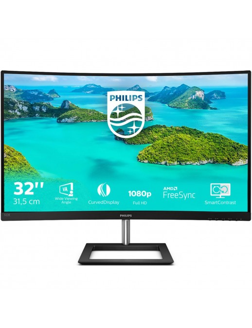 322E1C/00 Philips E Line 322E1C/00 LED Monitor Curvo 32" (31.5") Full HD Nero