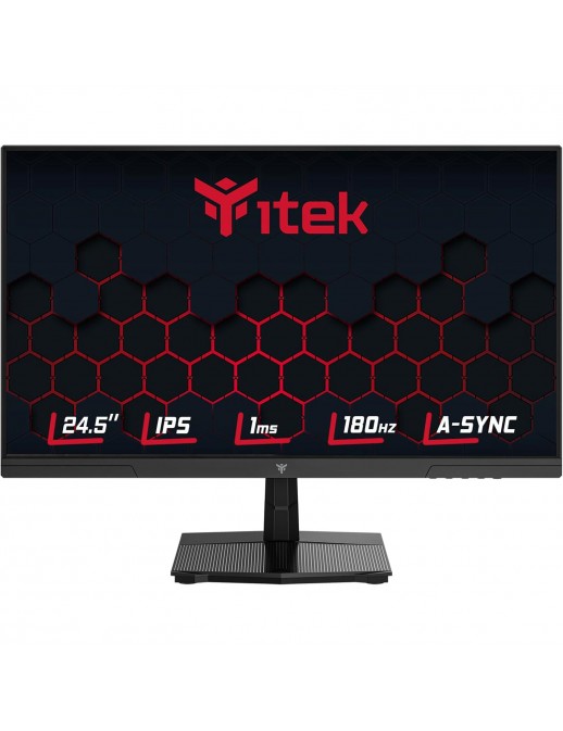 ITEK Monitor GGF 24.5", FHD 1920x1080, IPS, 180Hz, 16:9, 1ms, HDMI, DP, HDR, Adaptive Sync