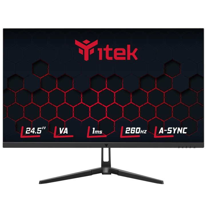 ITMF24V261FHD ITEK Monitor GGF 24.5", FHD 1920x1080, VA- 260Hz- 16:9- 1ms- HDMI- DP- HDR- RGB, Adaptive Sync
