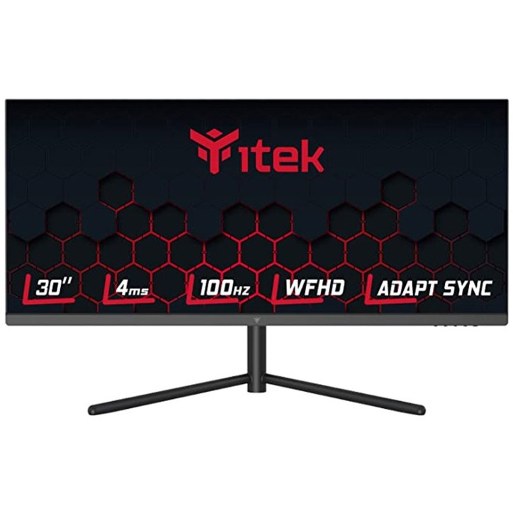 ITMF30V104FHD ITEK Monitor GGF 30", WFHD 2560x1080 UltraWide, VA, 100Hz, 21:9, 4ms OD, 2xHDMI, DP, Speaker, HDR Read, Adapt Sync