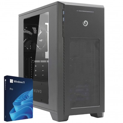 PC Computer Assemblato Intel i3-14100, Ram 32GB DDR4, SSD NVMe 1TB, Windows 11 Pro, WiFi, Bluetooth
